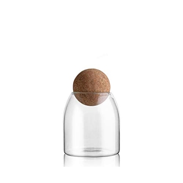 Shop MOLFUJ Stylish 550ML Storage Canister with Cork Lid