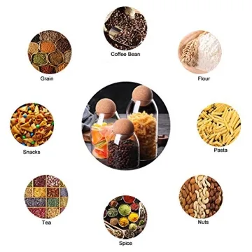 Shop MOLFUJ Stylish 550ML Storage Canister with Cork Lid