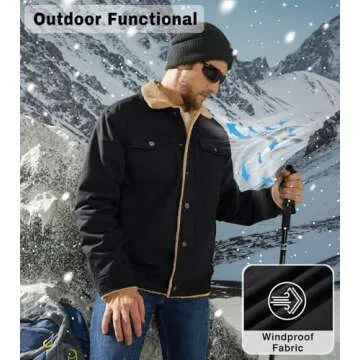 EKLENTSON Men's Winter Fleece Jacket - Comfort Meets Style