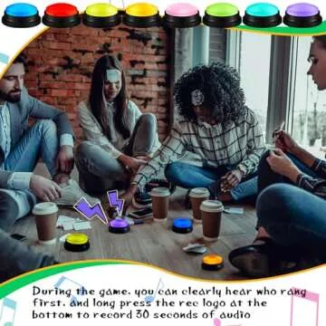 Colorful Recordable Answer Buzzers for Classroom Games