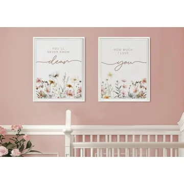 Set of 2 Boho Nursery Prints for Baby Shower Gifts