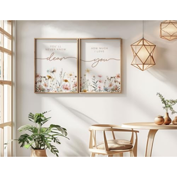 Set of 2 Boho Nursery Prints for Baby Shower Gifts