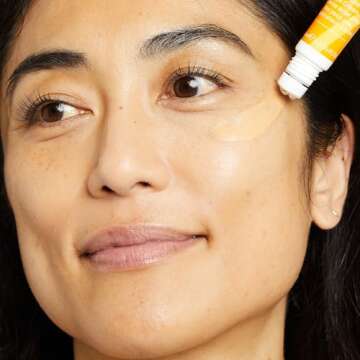 No7 Radiance+ Roll & Glow Eye Cream - Reviving & Illuminating Under Eye Roller - Color Correcting Vitamin C + Caffeine Cream for Dark Circles, Puffiness & Dullness (15ml)