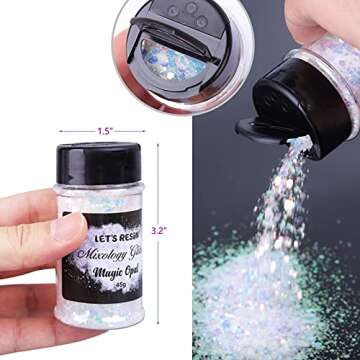 LET'S RESIN Magic Opal Glitter for Stunning Crafts