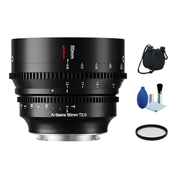 7artisans 50mm T2.0 Full Frame Cinematic Lens for L-Mount Cameras