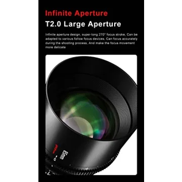 7artisans 50mm T2.0 Cine Lens for L-Mount Cameras