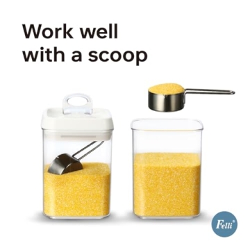 Felli Flip Tite 5” Food Storage Containers - Airtight Seal