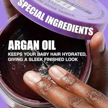 EBIN NEW YORK 24 Hour Edge Tamer - Extreme Firm Hold (8.5oz/ 250ml) - No Flaking, White Residue, Shine and Smooth texture with Argan Oil and Castor Oil