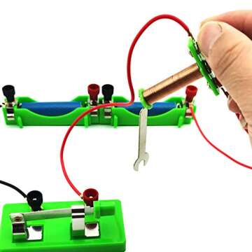 EUDAX DIY Physics Experiment Model Kit Electromagnetic Materials Electromagnet and Basic Electricity Discovery Circuit for School Lab Creative Educational Science Projects Teaching Equipment