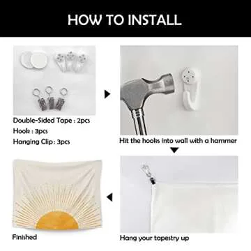 OGILRE We Can Do Hard Things Inspirational Quotes Colorful Word Home Girls Bedroom Decorations Wall Art Hanging Tapestry, Inspirational Motivational Quotes Tapestries, 50x60 Inch