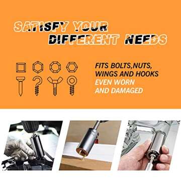 WILLUCK Universal Socket, 7-19mm, Chrome Vanadium Steel, Engraved 'Best Dad Ever', Multi-Functional,...