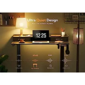 Claiks Adjustable Standing Desk with Storage Drawers