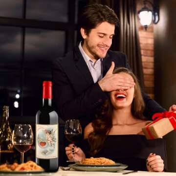 Vintage Valentine's Day Stickers for Wine Gifts & Crafts