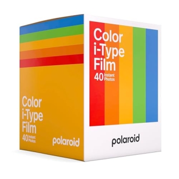 Polaroid Instant Color I-Type Film 40 Pack for Vibrant Photos
