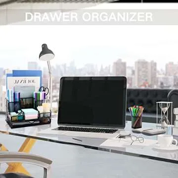 Versatile Desk Organizer with Pen Holder and 72 Accessories