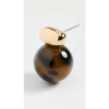 SHASHI Women's Tortoise Earrings with Resin Accents