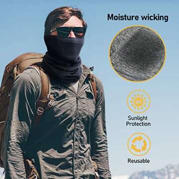 TICONN Neck Gaiter for Sun & Wind Protection