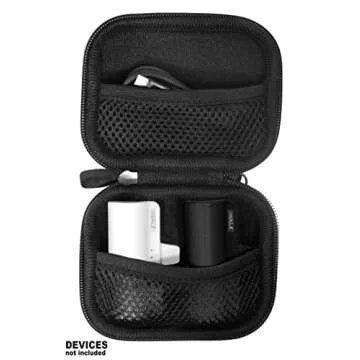 CaseSack Case for iWALK Mini/iWALK LinkPod Portable Charger for iPhone compactable with 4500mAh, 3350mAh, 4800mAh (Black Large), Black Large, Compact small, Compact