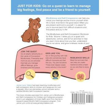 Mindfulness and Self-Compassion Workbook for Kids, Volume 1: 40+ Fun Activities & Comics to Learn to...