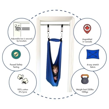 DreamGYM Doorway Sensory Swing Kit for Play & Therapy