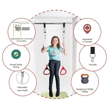 DreamGYM Doorway Sensory Swing Kit for Play & Therapy