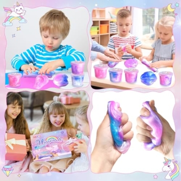 36 Pack Unicorn Slime Kit for Kids Birthday Party Favors