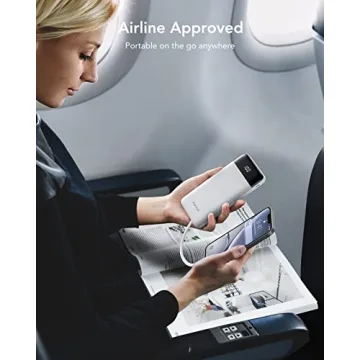 Portable Charger with Built-in Cables and Fast Charging