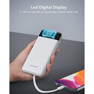Portable Charger with Built-in Cables and Fast Charging