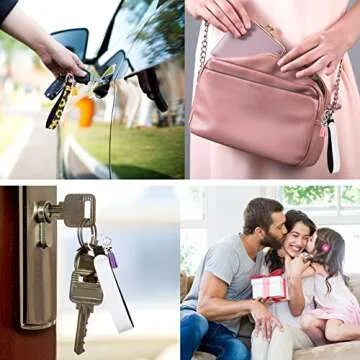 HHTDD Sublimation Blanks DIY Craft Set for Keychains