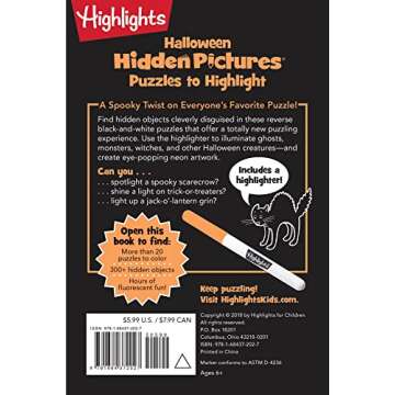 Halloween Hidden Pictures Puzzles to Highlight: Halloween Coloring & Activity Book with Over 300 Hid...