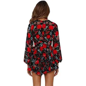 Relipop Floral Print Romper for Summer Fun