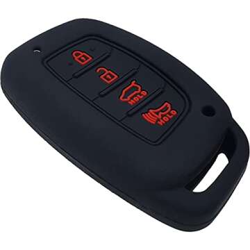 Durable Silicone Key Fob Cover for Hyundai Models