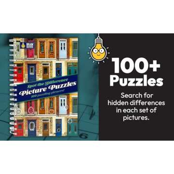 Picture Puzzles: Spot the Difference: More Than 1,000 Differences to Find! Adult Puzzle Book Include...