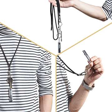 Noopel Survival Whistle 2 Pack for Outdoor Adventures