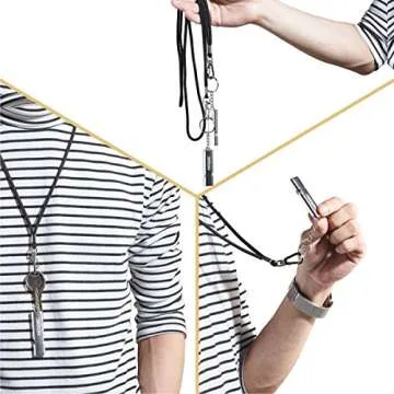 Noopel Survival Whistle 2 Pack for Outdoor Adventures