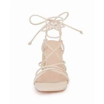 PiePieBuy Women's Stylish Lace Up Chunky Heels Sandals