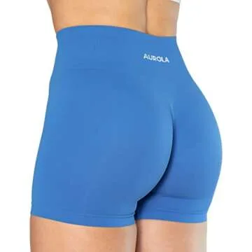 AUROLA Dream Collection Women Workout Shorts High Waist Gym Shorts, Scrunch Butt Seamless Athletic S...