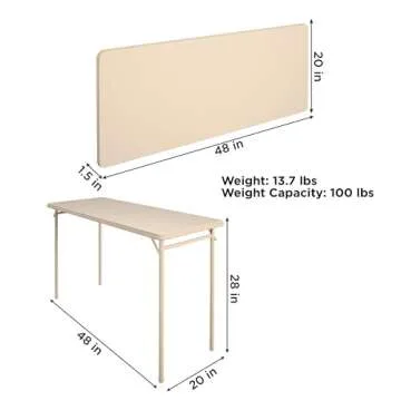 Cosco Folding Serving Table - Portable and Sturdy Solution