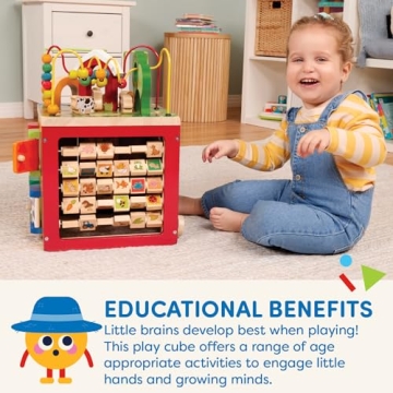 Battat Activity Cube for Toddlers - Educational Farm Toy