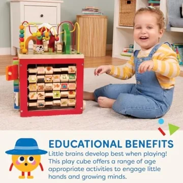 Battat Activity Cube for Toddlers - Educational Farm Toy