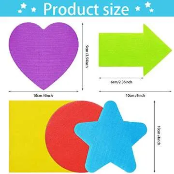 Carpet Markers in Multi-Colored Designs for Classrooms
