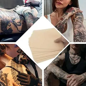 20pcs Tattoo Skin Practice - YONGDA Blank Tattoo Fake Skin Double Sides 7.36 x 5.59 inches Piel Sintética Para Tatuar Tattoo Eyebrow Practice Skin for Beginners and Artists