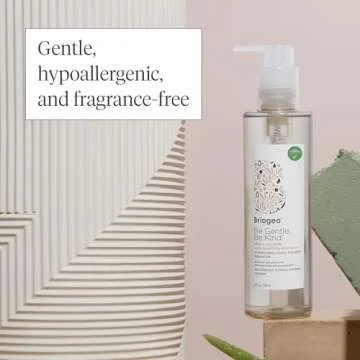 Briogeo Be Gentle, Be Kind Aloe + Oat Milk Ultra Soothing Shampoo, Hypoallergenic and Dermatologist-Approved Shampoo, Fragrance Free, Vegan, Cruelty-Free, 8 fl oz