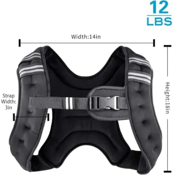 Henkelion Adjustable Weighted Vest for All Fitness Levels