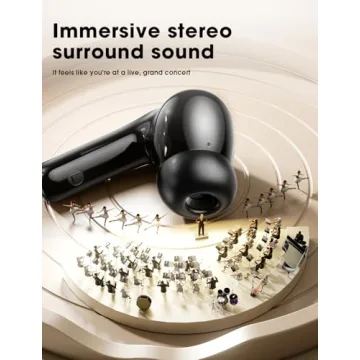 ZZU Wireless Earbuds with Big Bass and 48 Hours Playtime