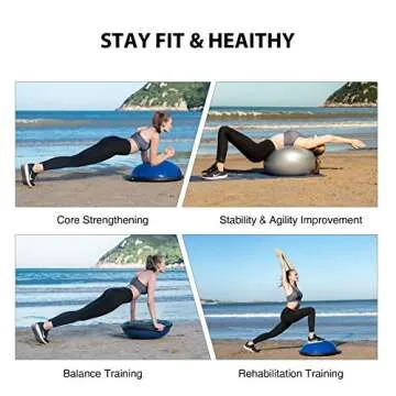 ZELUS 25in Balance Ball for Core Strength & Stability