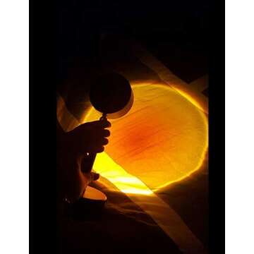 Lucakuins Night Light Projector Led Lamp,90 Degree Rotation Rainbow Projection Lamp,Romantic Led Light for Kids Adults, Sunset Night Light for Home Party Living Room Bedroom Decor (Sunset Red)