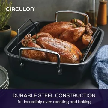 Circulon Nonstick Roasting Pan with Easy Serve Rack