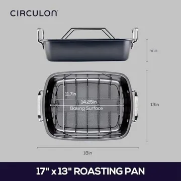 Circulon Nonstick Roasting Pan with Easy Serve Rack