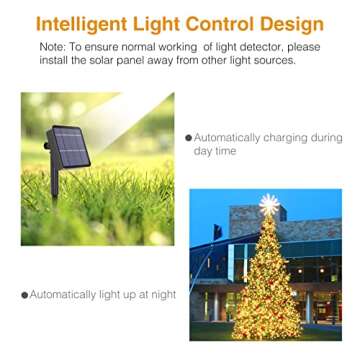 kolpop Solar String Lights Outdoor, 78.7FT 240LED Solar Fairy Lights Outdoor Waterproof 8 Modes Copper Wire Solar Powered Lights Indoor for Garden Patio Gate Yard Party Wedding Camping(Warm White)